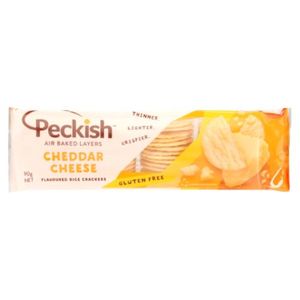 Peckish Cheddar Cheese Flavoured Rice Crackers 90g