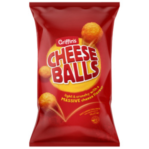 Griffin's Cheese Ball Corn Snacks 120g