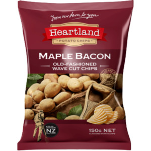Heartland Maple Bacon Old-Fashioned Wave Cut Chips 150g