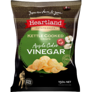 Heartland Premium Kettle Apple Cider Vinegar Potato Chips 150g