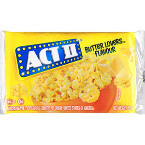 Snacks Chips: ACT II Popcorn butter lovers 85g