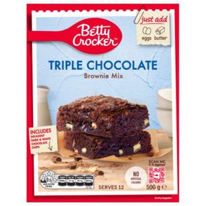 Baking Needs: Betty Crocker Triple Chocolate Brownie Mix 500g