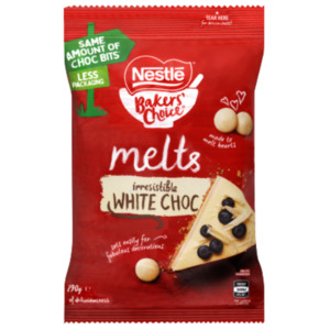 Nestle Bakers' Choice White Choc Melts 290g