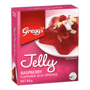 Baking Needs: Greggs Raspberry Jelly 85g