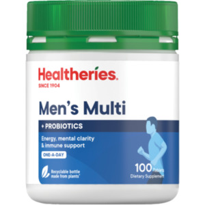 Healtheries Men's Multi One A Day Tablets 100pk