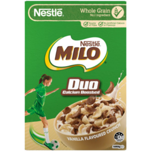 Cereals: Nestle Milo Duo Breakfast Cereal 340g