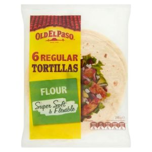All Bread: Old El Paso Flour Regular Tortillas 6pk 240g