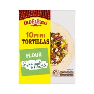All Bread: Old El Paso Flour Super Soft & Flexible Mini Tortillas 10pk 250g