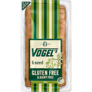 All Bread: Vogels Gluten Free Sliced Bread 6 Seed 580g