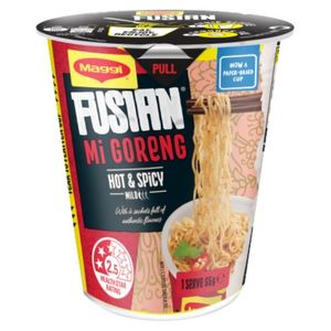 Maggi Fusian Mi Goreng Hot & Spicy Noodles Cup 65g