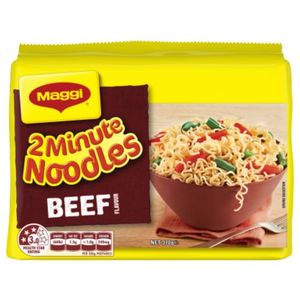 Maggi 2-Minute Beef Noodles Multipack 5 Pack