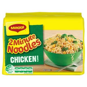 Pasta Rice: Maggi 2-Minute Chicken Noodles 5 Pack 360g