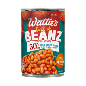 Watties Baked Beans with 50% Less Sugar 420g