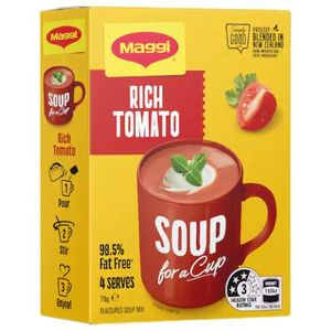 Soup: Maggi Soup For A Cup Rich Tomato 4 Pack