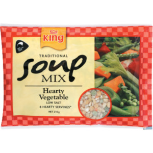 King Hearty Vegetable Traditional Soup Mix 210g