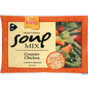 Soup: King Country Chicken Traditional Soup Mix 210g