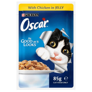 Pet Food: Purina Oscar Chicken in Jelly 85g