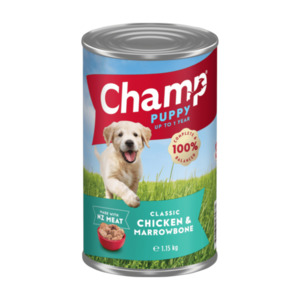 Pet Food: Champ Puppy Classic Chicken and Marrowbone 1.15kg