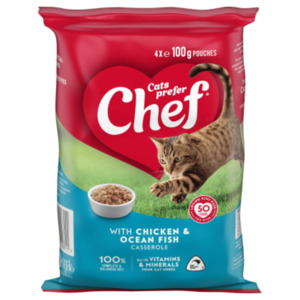 Pet Food: Chef with Chicken & Ocean Fish 400g