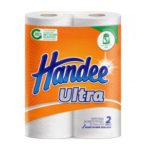 Household Items: Handee Paper Towels 2 x 60 Sheets