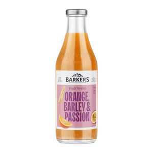 Beverages: Barkers Barley Passionfruit Syrup