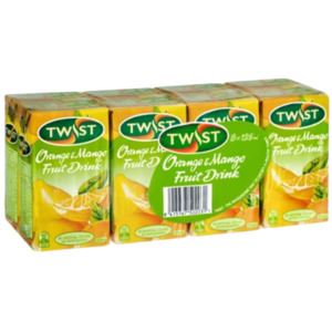 Twist Fruit Drink Orange & Mango 8 x 125ml