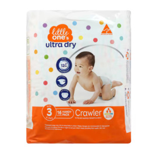 Baby: Little Ones Size 3 Crawler 6-11 kg's Nappies