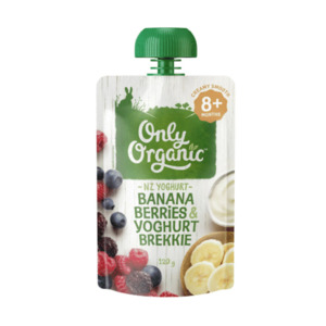 Baby: Only Organic 8+Months Bana/Ber/Yog 120g