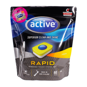 Cleaning: Active Rapid Lemon Dishwasher 60 Tablets