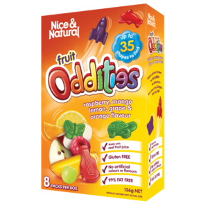 Confectionary: Nice & Natural Fruit Oddities 136g