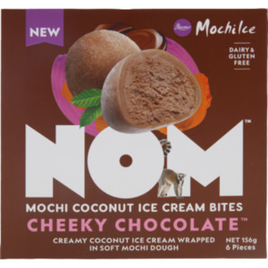 New: NOM Cheeky Chocolate Mochi Bites 156g