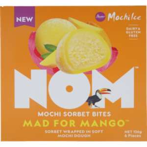 New: NOM Mad For Mango Mochi Sorbet Bites 156g