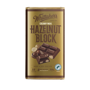 Peckish: Whittaker's Hazelnut 250g
