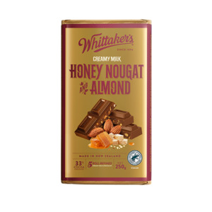 Peckish: Whittaker's Honey Nougat & Almond 250g