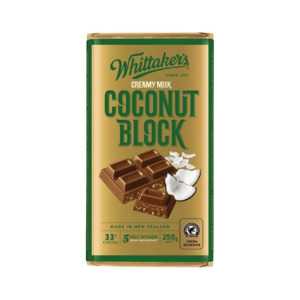 Peckish: Whittaker's Coconut Block 250g