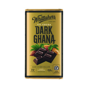 Peckish: Whittaker's Dark Ghana 250g