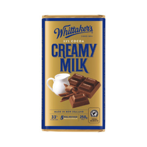 Peckish: Whittaker's Creamy Milk 250g