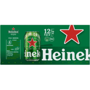 Quick Order: Heineken Lager Beer Cans 12 x 330ml (Box)