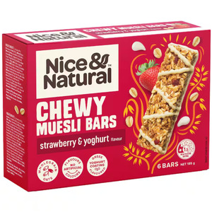 Nice and Natural Strawberry and Yoghurt Muesli Bar