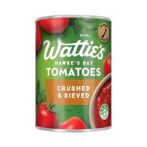 Canned Goods 1: Watties Crushed and Sieved Tomatoes