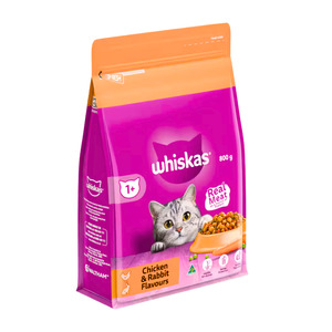 Pet Food: Whiskas Dry Cat Food Chicken & Rabbit 800g
