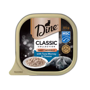 Dine Classic Collection Wet Cat Food With Tuna Mornay & Cheese 85g