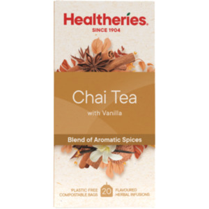 Allpress Coffee Nz: Healtheries Vanilla Chai Tea Bags 20 Pack