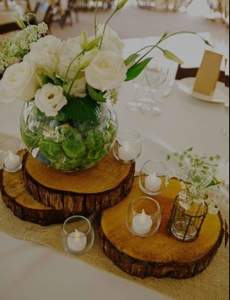 Easels Stands: Wood slices