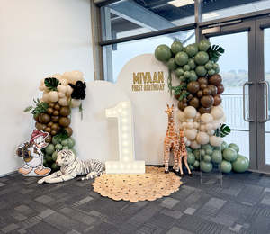 Party People Packages: WILD Theme Balloon Backdrop