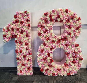 Ex Hire Items For Sale: 18 Floral Marquee Number's