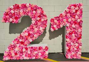 Ex Hire Items For Sale: Floral 21 Numbers
