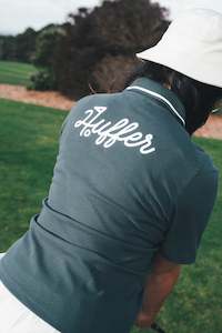 Womens Tops: PIQUE SS POLO GOLF GREEN