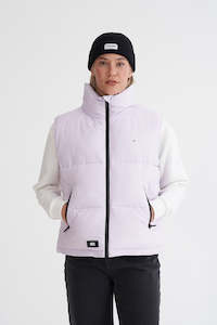 WMNS BOX PUFFER VEST ORCHID