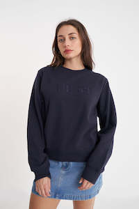 Womens Hoods Crews: CLASSIC CREW/BASIS NAVY
